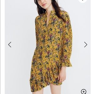 Madewell x Karen Walker Silk Floral Loretta Dress